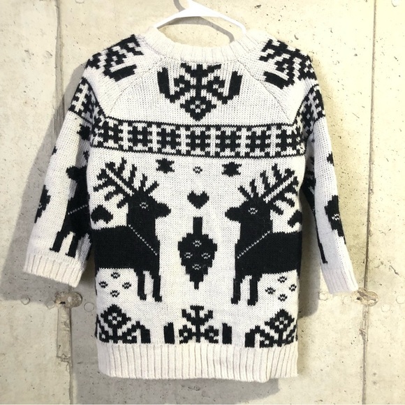 H & M reindeer 4/3 sleeve Alpaca Blend sweater XS - Picture 3 of 6